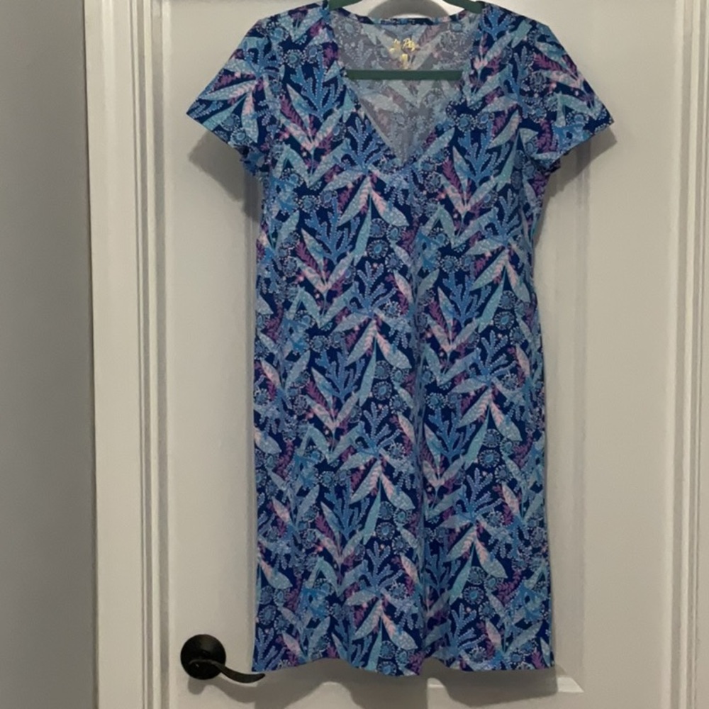 Lilly Pulitzer Blue and Purple Mini Dress